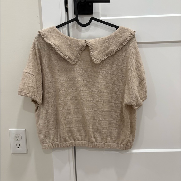Madewell Ruffle Collared Top Size Medium - Picture 5 of 8